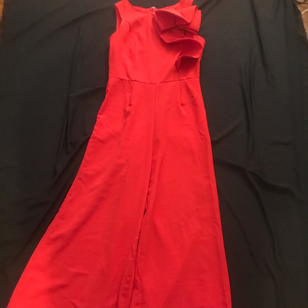 Wide leg jump suit